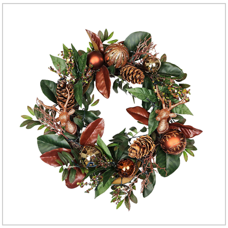 Valery Madelyn Pre-Lit Woodland Christmas Wreath 2021 UK