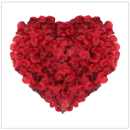 Red Artificial Silk Rose Petals for Valentine’s Day 2020 UK