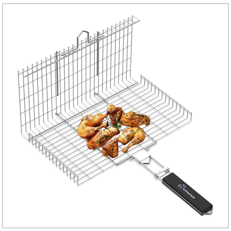 Grilling BBQ Basket - Christmas Grilling Gifts for Fanatic BBQ Lovers UK 2023/ 2024