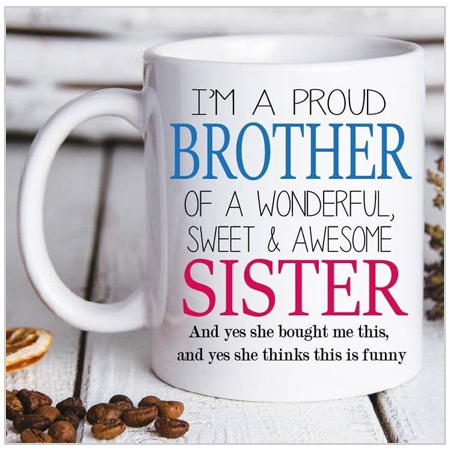 Best Brother Mug - Birthday Gifts for Brothers