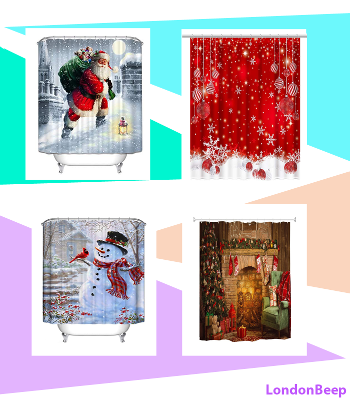 Shower curtains are very popular for the 2023 Christmas festival. London Beep Choose the best 20 Christmas shower curtains decorations ideas Photos and Tips.