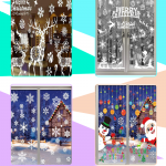 Small, Large Stickers, Decal for Christmas, 13+ Best Christmas Window Stickers 2023 UK, London. Christmas Decorations for Home Interior.